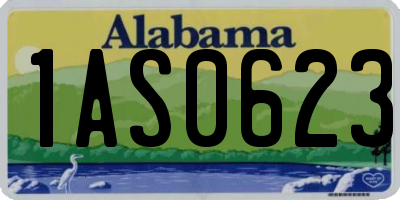 AL license plate 1AS0623
