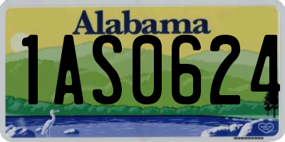 AL license plate 1AS0624