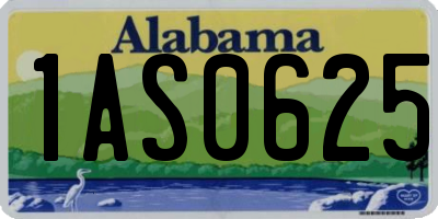 AL license plate 1AS0625