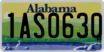 AL license plate 1AS0630