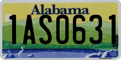 AL license plate 1AS0631