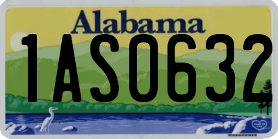 AL license plate 1AS0632