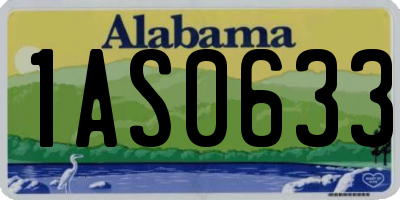 AL license plate 1AS0633