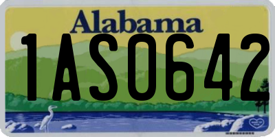 AL license plate 1AS0642