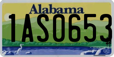 AL license plate 1AS0653