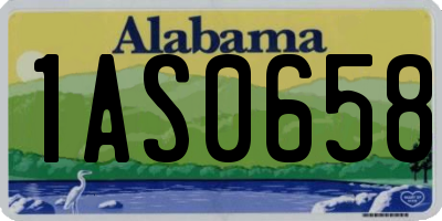 AL license plate 1AS0658