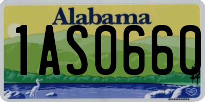 AL license plate 1AS0660