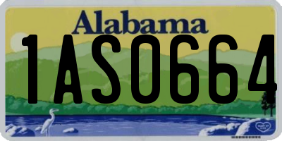 AL license plate 1AS0664