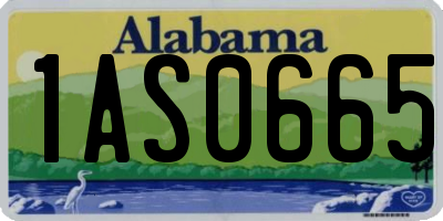 AL license plate 1AS0665