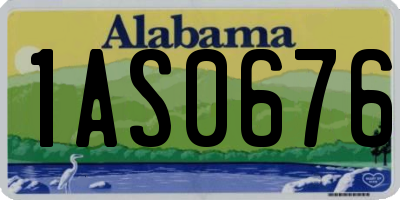 AL license plate 1AS0676