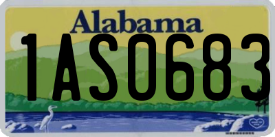 AL license plate 1AS0683