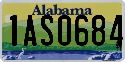 AL license plate 1AS0684