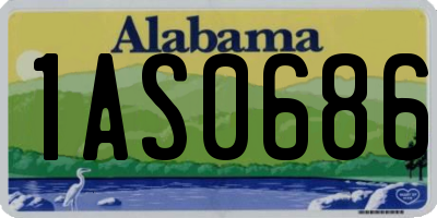 AL license plate 1AS0686