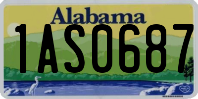AL license plate 1AS0687