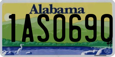 AL license plate 1AS0690