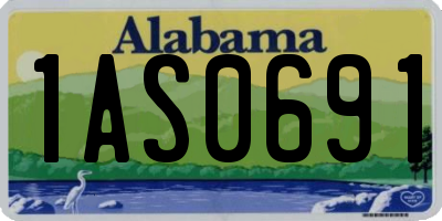 AL license plate 1AS0691