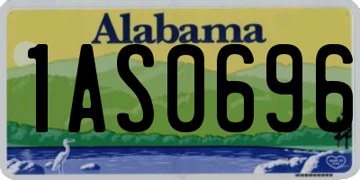 AL license plate 1AS0696