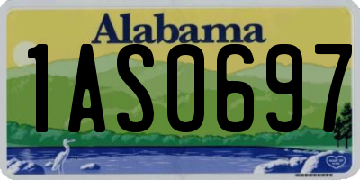 AL license plate 1AS0697