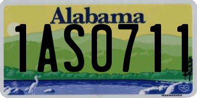 AL license plate 1AS0711