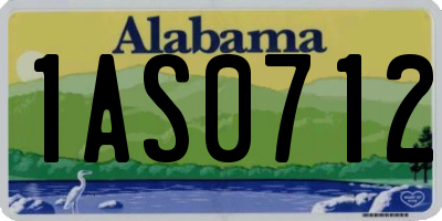 AL license plate 1AS0712