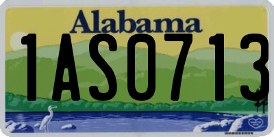 AL license plate 1AS0713
