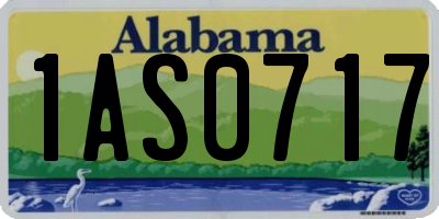 AL license plate 1AS0717