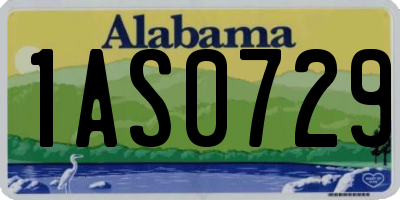 AL license plate 1AS0729