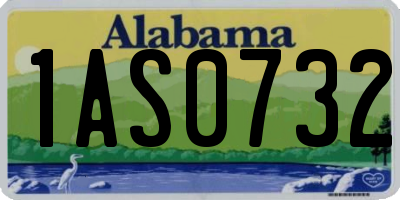 AL license plate 1AS0732