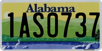 AL license plate 1AS0737
