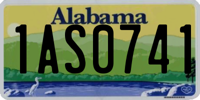 AL license plate 1AS0741