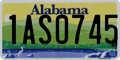 AL license plate 1AS0745