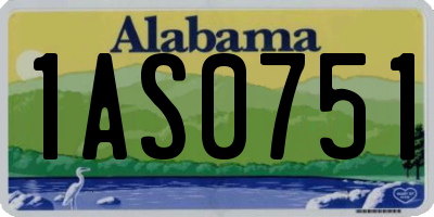 AL license plate 1AS0751