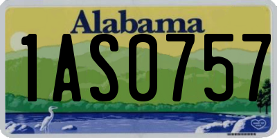 AL license plate 1AS0757