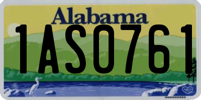 AL license plate 1AS0761