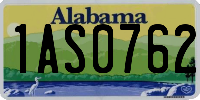 AL license plate 1AS0762