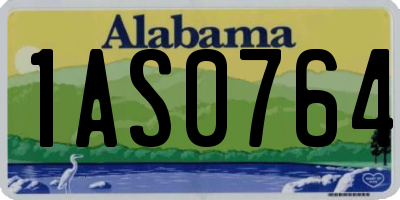 AL license plate 1AS0764