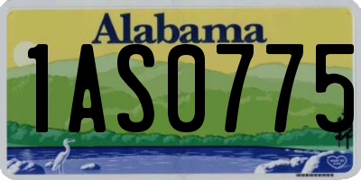 AL license plate 1AS0775