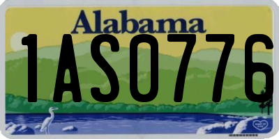 AL license plate 1AS0776