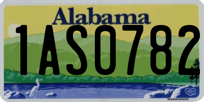 AL license plate 1AS0782