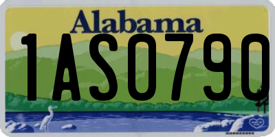 AL license plate 1AS0790