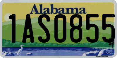 AL license plate 1AS0855