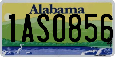 AL license plate 1AS0856