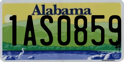 AL license plate 1AS0859