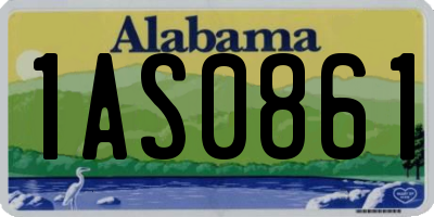 AL license plate 1AS0861