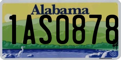 AL license plate 1AS0878