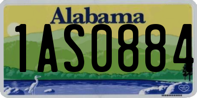 AL license plate 1AS0884