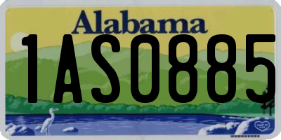 AL license plate 1AS0885