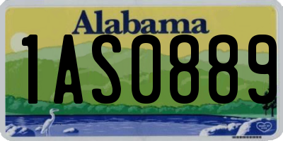 AL license plate 1AS0889