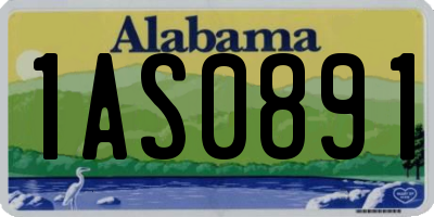 AL license plate 1AS0891