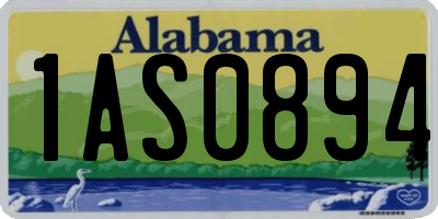 AL license plate 1AS0894